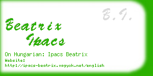 beatrix ipacs business card